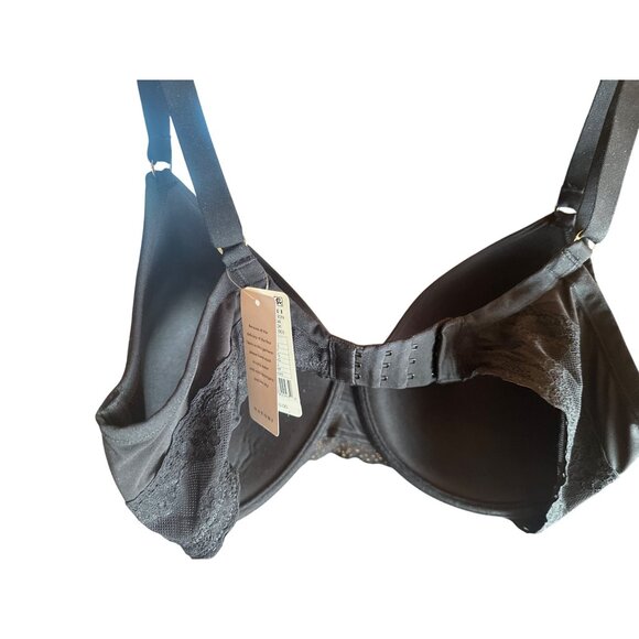 Natori Bliss Perfection Black Lace Underwire Bra 36G Brand New $72 Retail - Picture 4 of 4